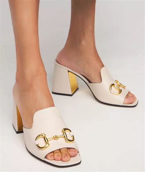 gucci heels slides|Gucci high heel mules.